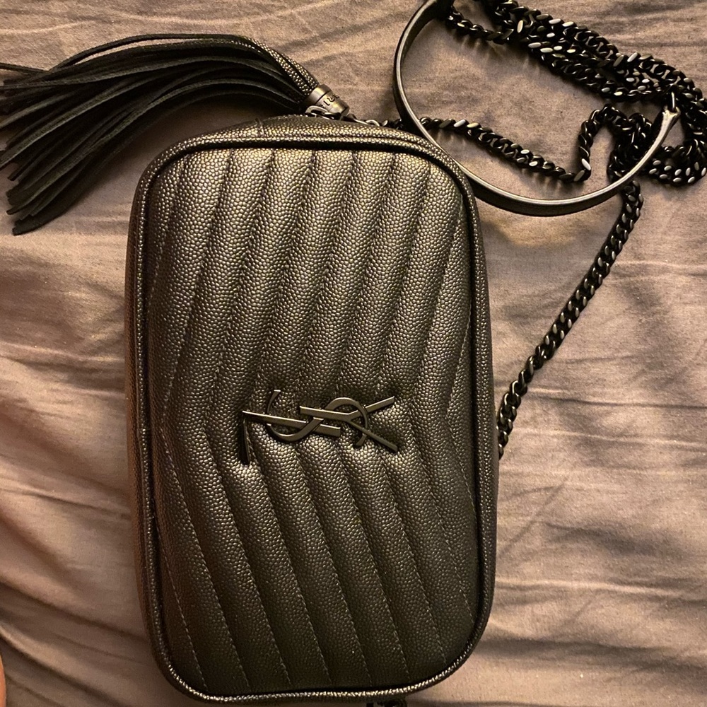 New YSL black mini lou